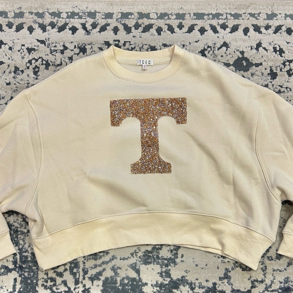 Boutique Tennessee Knoxville Vols Cropped Crew Neck - Picture 1 of 4
